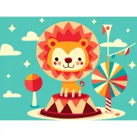 Bluebird Puzzle Puzzle Le Lionceau Fait son Cirque - 10 à 25 pièces