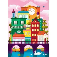 Pieces & Peace Puzzle La Ville sur l'Eau - 500 à 999 pièces