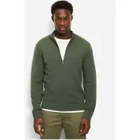 Olymp Casual Regular Fit Cardigan olive, Unicolore