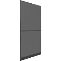 vidaXL Moustiquaire pivotante , anthracite et noir, 100 x 215 cm
