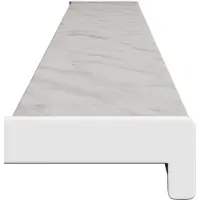 vidaXL Appui de fenêtre aspect marbre 160 x 10 x 4,5 cm PVC