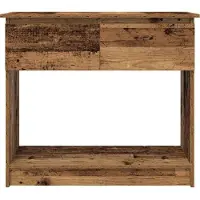 vidaXL Table console avec tiroirs vieux bois 85,5x38,5x74,5 cm