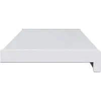 vidaXL Appui de fenêtre blanc 100 x 25 x 4,5 cm PVC