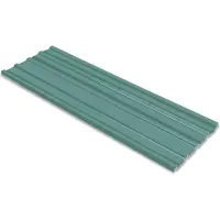 vidaXL Panneaux de toiture , 12 pièces, vert, 129 x 45 cm, acier galvanisé