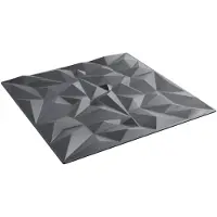 vidaXL Panneaux muraux , 24 pièces, gris améthyste, 50 x 50 cm, mousse XPS