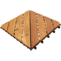 vidaXL Carreau de terrasse 20 pcs Marron 30 x 30 cm Bois d'acacia