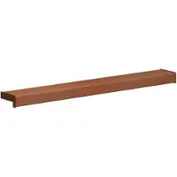 vidaXL Appui de fenêtre Bois brun 100 x 15 x 4,5 cm PVC