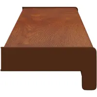 vidaXL Appui de fenêtre Bois brun 100 x 15 x 4,5 cm PVC