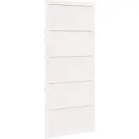 vidaXL Porte de grange blanche 100 x 2,5 x 208 cm Pin massif
