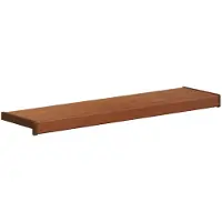 vidaXL Appui de fenêtre Bois brun 80 x 25 x 4,5 cm PVC
