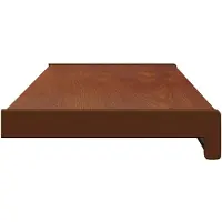 vidaXL Appui de fenêtre Bois brun 60 x 25 x 4,5 cm PVC