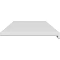 vidaXL Appui de fenêtre blanc 120 x 40 x 4,5 cm PVC