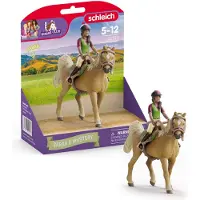 Schleich Horse Club Sarah And Mystery 42714 Figure Beige Enfants