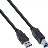 InLine 35315 Câble USB 3.0, A à B, noir, 1,5m