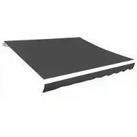 vidaXL LaFeldoek 600x300 cm Leinwand Anthrazit