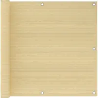 vidaXL ?cran de balcon Beige 90x300 cm PEHD
