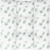 vidaXL Coussin De Palette Motif De Feuilles 70x70x12 Cm Tissu