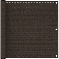 vidaXL Pare-vue balcon brun 90x500 cm HDPE