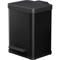 Hailo 0622-260 poubelle à pédale Öko duo plus M, 2x9 L, noir
