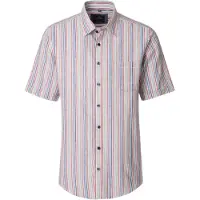 Casa Moda Casual Fit Chemise en lin manches courtes beige