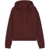 HUGO pour femme. 50535240 Sweat-shirt Dalfine marron (S), Casuel, Coton