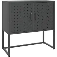 vidaXL Buffet anthracite 75 x 35 x 75 cm en acier