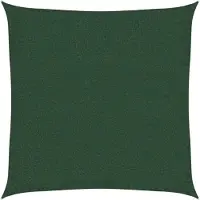 vidaXL Voile d'ombrage 160 g/m² Vert foncé 2,5x2,5 m PEHD