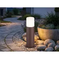 TRIO Lampe de jardin Hoosic 30cm marron
