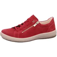 Legero Chaussure à lacets 'Sneaker Damen 2-001162-5550 Rauleder in rot' rouge