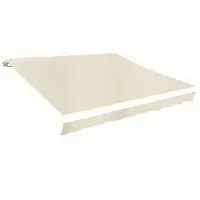 vidaXL LaFeldoek 4x3 M Canvas -Creme