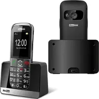 Maxcom Téléphone portable MM720 à une seule carte SIM, noir