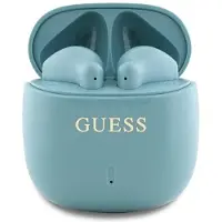 GUESS écouteurs sans fil bluetooth TWS GUTWSJ14ESGQ (Logo classique imprimé) turquoise