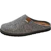 Fischer Markenschuh Fischer Herren Hausschuh Fez Pantoffel Leder Fußbett Helge 0924, Taille:44 EU, Couleur:Gris
