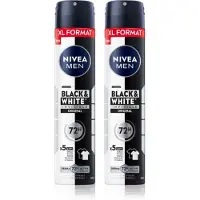 Nivea MEN Black & White Invisible Original spray anti-transpirant conditionnement avantageux