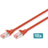 Digitus DK-1644020-R-10 Câble patch cat. 6, S/FTP, 2,0 m, rouge, par 10