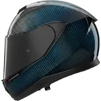Nolan X-904 UC LIQUIDO BLUE Casque Intégral Carbone/Bleu L unisex noir