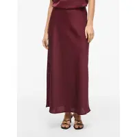 Vila Ellette High Waist Midi Skirt Violet 34 Femme