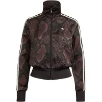 Adidas Originals Veste mi-saison 'Firebird' brun foncé / noir / blanc