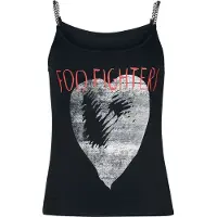 Foo Fighters Top de - Heart - M - XXL - pour Femme - noir - Taille M