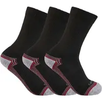 Carhartt Hommes, Chaussettes, Skarpety Force Midweight Crew 3x Noir, Noir, (Lot de 3, 42 - 45)
