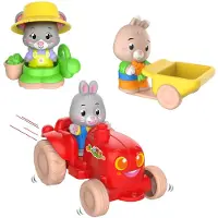 Klorofil Set d'accessoires de jardinage avec tracteur et brouette