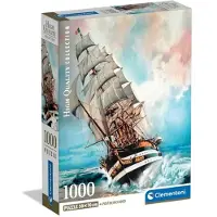 Clementoni - Puzzle 1000 Pièces pour Adultes et Ados, Thème Amerigo Vespucci, Boîte Compacte avec Poster Inclus