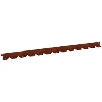 vidaXL Bordure de pelouse, 30 pièces, 102 x 4 x 4 cm, acier rouillé