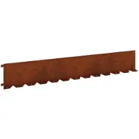 vidaXL Bordure de jardin, 30 pièces, 102 x 15 x 4 cm, acier rouillé