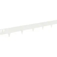 vidaXL Bordure de pelouse, 20 pièces, 100 x 12 cm, acier blanc