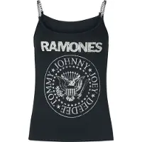 Ramones Top de - Crest - S - XXL - pour Femme - noir - Taille XL