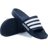Adidas Mule 'Adilette' bleu foncé / blanc