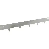 vidaXL Bordure de pelouse, 50 pièces, 100 x 12 cm, acier argenté