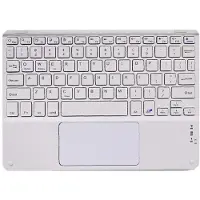 INF Clavier sans fil avec pavé tactile pour tablettes Blanc L