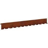 vidaXL Bordure de jardin, 30 pièces, 102 x 10 x 4 cm, acier, finition rouille